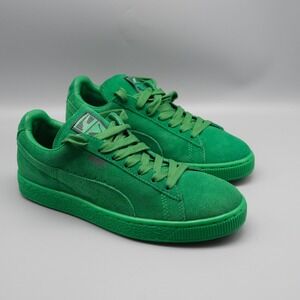 Puma Classic Suede & Fern Green Sneakers Men's Size 7 356568-57
